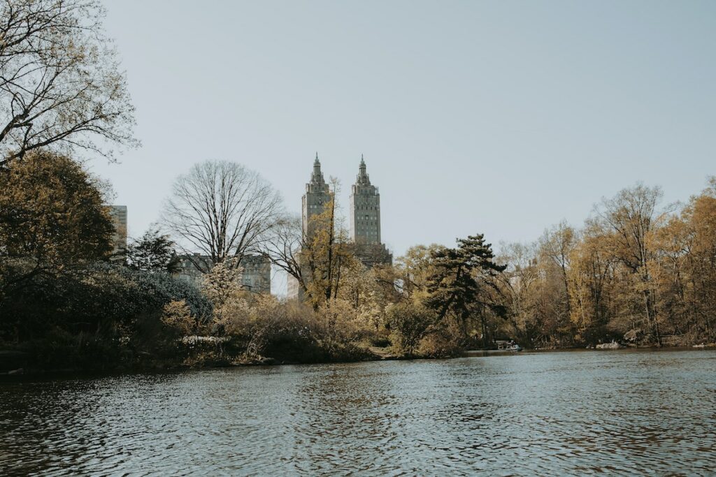 View of the San Remo Building from Central Park, New York City, New York, United States